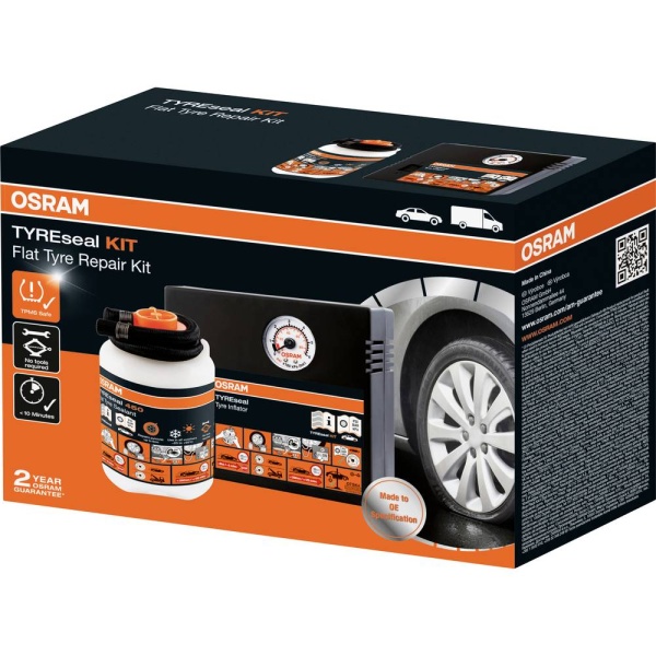 Kit Reparatie Etansare Reparat Anvelope Compresor + Solutie Osram TYREseal Kit 450ML OTSK4